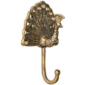 Melody Maison Antique Brass Gold Peacock Wall Hook Gold Melody Maison Antique Brass Gold Peacock Wall Hook Gold