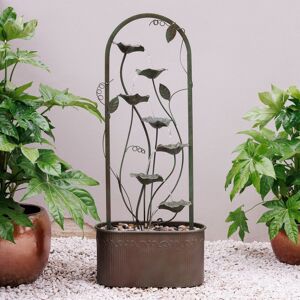 Primrose Enchanted Arch Zinc Cascading Patio Water Feature 120cm in Grey Grey Primrose Enchanted Arch Zinc Cascading Patio Water Feature 120cm in Grey Grey