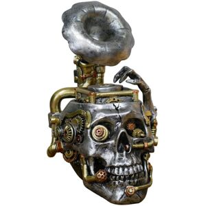 Gifts Direct 2 U Steampunk Skull Record Player Ornament in Metallic Gold Metallic Gold Gifts Direct 2 U Steampunk Skull Record Player Ornament in Metallic Gold Metallic Gold