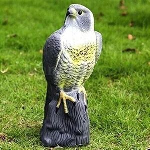 Marco Paul Life-Like Falcon Decoy Bird Deterrent in Grey Grey Marco Paul Life-Like Falcon Decoy Bird Deterrent in Grey Grey