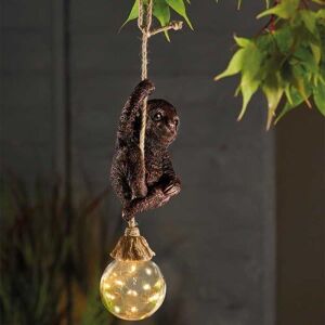 Marco Paul Bronze Resin Hanging Solar Powered Sloth 34cm Bronze Marco Paul Bronze Resin Hanging Solar Powered Sloth 34cm Bronze