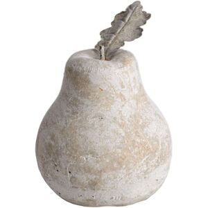 Hill Interiors Distressed Stone Pear in White White Hill Interiors Distressed Stone Pear in White White