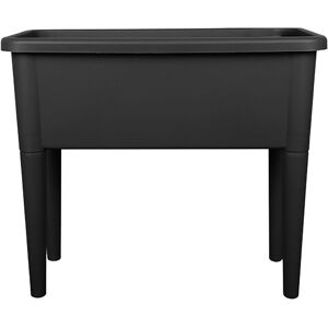 simpa Raised Bed Plastic Trough Planters in Black Black simpa Raised Bed Plastic Trough Planters in Black Black