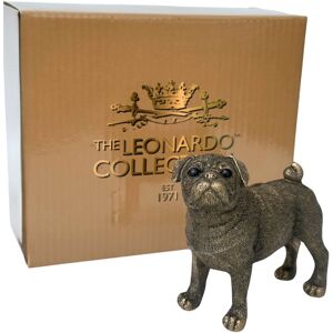 Animal Crackers Pug Dog Figurine, Leonardo Reflections Bronzed, Gift Boxed in Bronze Bronze Animal Crackers Pug Dog Figurine, Leonardo Reflections Bronzed, Gift Boxed in Bronze Bronze