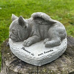 Animal Crackers French Bulldog Memorial 'Forever In Our Hearts' Stone Effect Dog Pet Loss Gift in Grey Grey Animal Crackers French Bulldog Memorial 'Forever In Our Hearts' Stone Effect Dog Pet Loss Gift in Grey Grey