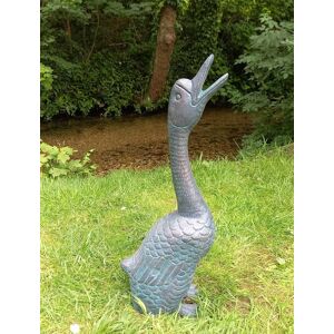 Inspirational Gifting Goose Garden Ornament Sculpture cast in Aluminium in Bronze Bronze Inspirational Gifting Goose Garden Ornament Sculpture cast in Aluminium in Bronze Bronze