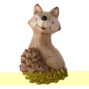Country Living Autumn Harvest Wood Effect Resin Fox - Small in Brown Brown Country Living Autumn Harvest Wood Effect Resin Fox - Small in Brown Brown