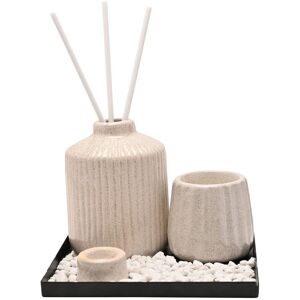 Hestia Ceramic Diffuser Vessel Set - Off-White Off-White Hestia Ceramic Diffuser Vessel Set - Off-White Off-White