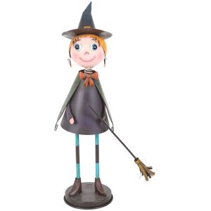 Something Different Metal Witch With Broom Ornament Multicolor Something Different Metal Witch With Broom Ornament Multicolor