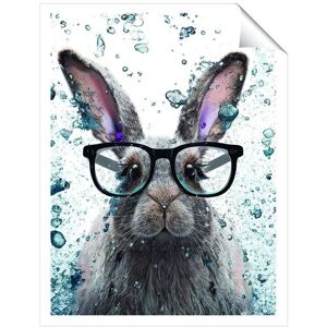 Warren Reed - Designer Rabbit With Glasses Splashart Unframed Art Print Size: W24" x H36" Multicolor W24" x H36" Warren Reed - Designer Rabbit With Glasses Splashart Unframed Art Print Size: W24" x H36" Multicolor W24" x H36"