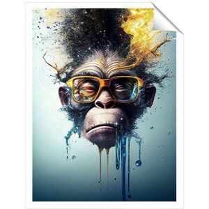 Warren Reed - Designer Monkey With Glasses Splashart Unframed Art Print Size: W16" x H24" Multicolor W16" x H24" Warren Reed - Designer Monkey With Glasses Splashart Unframed Art Print Size: W16" x H24" Multicolor W16" x H24"