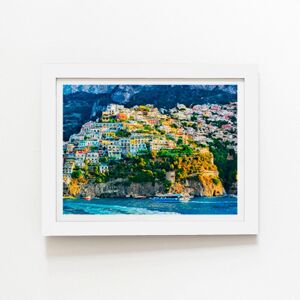 Warren Reed - Designer Positano, Amalfi Coast Framed Art Print in White Size: W24" x H36" White W24" x H36" Warren Reed - Designer Positano, Amalfi Coast Framed Art Print in White Size: W24" x H36" White W24" x H36"