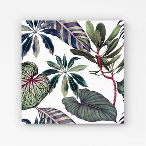 Warren Reed - Designer Watercolor Tropical Leaf Canvas in Green Size: w10 inch x h10 inch Green w10 inch x h10 inch Warren Reed - Designer Watercolor Tropical Leaf Canvas in Green Size: w10 inch x h10 inch Green w10 inch x h10 inch