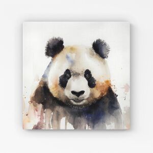 Warren Reed - Designer Panda Watercolour Canvas in Brown Size: w40 inch x h40 inch Brown w40 inch x h40 inch Warren Reed - Designer Panda Watercolour Canvas in Brown Size: w40 inch x h40 inch Brown w40 inch x h40 inch