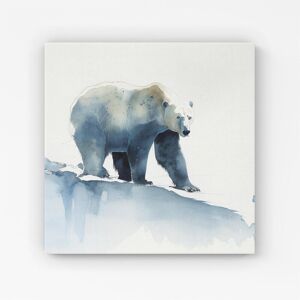 Warren Reed - Designer Polar Bear Watercolour Canvas in Brown Size: W16" x H16" Brown W16" x H16" Warren Reed - Designer Polar Bear Watercolour Canvas in Brown Size: W16" x H16" Brown W16" x H16"