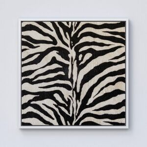 Warren Reed - Designer White Tiger Print Framed Canvas in Off-White Size: w10 inch x h10 inch Off-White w10 inch x h10 inch Warren Reed - Designer White Tiger Print Framed Canvas in Off-White Size: w10 inch x h10 inch Off-White w10 inch x h10 inch