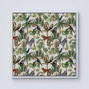 Warren Reed - Designer Exotic Trees & Animals Framed Canvas in Off-White Size: w10 inch x h10 inch Off-White w10 inch x h10 inch Warren Reed - Designer Exotic Trees & Animals Framed Canvas in Off-White Size: w10 inch x h10 inch Off-White w10 inch x h10 inch