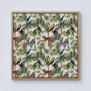 Warren Reed - Designer Exotic Trees & Animals Framed Canvas in Light Brown Size: W16" x H16" Light Brown W16" x H16" Warren Reed - Designer Exotic Trees & Animals Framed Canvas in Light Brown Size: W16" x H16" Light Brown W16" x H16"