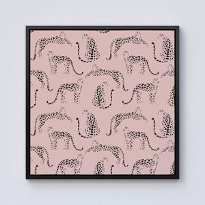 Warren Reed - Designer Abstract Leopard Pattern Framed Canvas in Black Size: w10 inch x h10 inch Black w10 inch x h10 inch Warren Reed - Designer Abstract Leopard Pattern Framed Canvas in Black Size: w10 inch x h10 inch Black w10 inch x h10 inch
