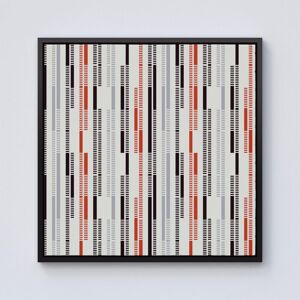 Warren Reed - Designer Dashed Stroke Pattern Framed Canvas in Black Size: W16" x H16" Black W16" x H16" Warren Reed - Designer Dashed Stroke Pattern Framed Canvas in Black Size: W16" x H16" Black W16" x H16"