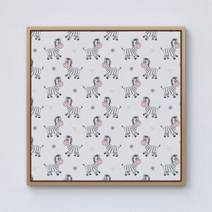 Warren Reed - Designer Cute Hand Drawn Zebra Framed Canvas in Light Brown Size: w10 inch x h10 inch Light Brown w10 inch x h10 inch Warren Reed - Designer Cute Hand Drawn Zebra Framed Canvas in Light Brown Size: w10 inch x h10 inch Light Brown w10 inch x h10 inch