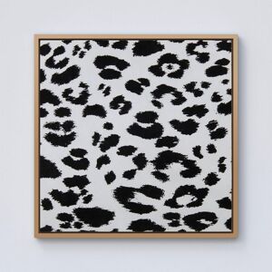 Warren Reed - Designer Black Leopard Print Framed Canvas in Light Brown Size: W30" x H30" Light Brown W30" x H30" Warren Reed - Designer Black Leopard Print Framed Canvas in Light Brown Size: W30" x H30" Light Brown W30" x H30"