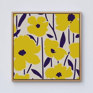 Warren Reed - Designer Vintage Tropical Flowers Framed Canvas in Light Brown Size: W16" x H16" Light Brown W16" x H16" Warren Reed - Designer Vintage Tropical Flowers Framed Canvas in Light Brown Size: W16" x H16" Light Brown W16" x H16"