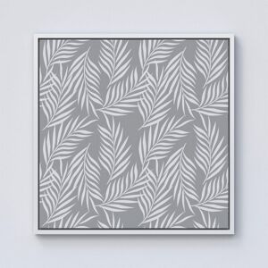 Warren Reed - Designer Palm Tree Leaves Framed Canvas in Off-White Size: W16" x H16" Off-White W16" x H16" Warren Reed - Designer Palm Tree Leaves Framed Canvas in Off-White Size: W16" x H16" Off-White W16" x H16"