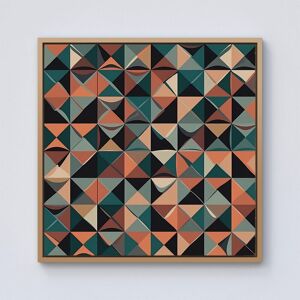 Warren Reed - Designer Geometric Print Pattern Framed Canvas in Light Brown Size: w10 inch x h10 inch Light Brown w10 inch x h10 inch Warren Reed - Designer Geometric Print Pattern Framed Canvas in Light Brown Size: w10 inch x h10 inch Light Brown w10 inch x h10 inch
