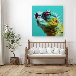 Warren Reed - Designer Splashart Iguana Wearing Glasses Canvas Size: W30" x H30" Multicolor W30" x H30" Warren Reed - Designer Splashart Iguana Wearing Glasses Canvas Size: W30" x H30" Multicolor W30" x H30"