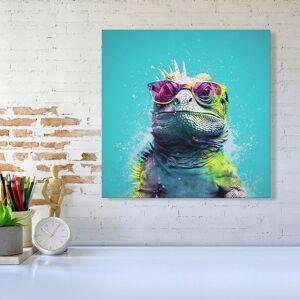 Warren Reed - Designer Inquisitive Splashart Iguana Canvas Size: w10 inch x h10 inch Multicolor w10 inch x h10 inch Warren Reed - Designer Inquisitive Splashart Iguana Canvas Size: w10 inch x h10 inch Multicolor w10 inch x h10 inch