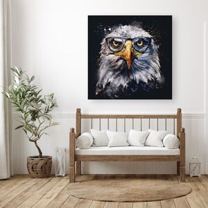 Warren Reed - Designer Eagle In Glasses Splashart Canvas Size: W30" x H30" Multicolor W30" x H30" Warren Reed - Designer Eagle In Glasses Splashart Canvas Size: W30" x H30" Multicolor W30" x H30"