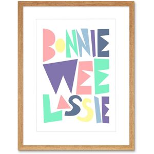 Artery8 Wall Art Print Bonnie Wee Lassie New Baby Scottish Colourful Framed Art in Beige Size: W7" x H9" Beige W7" x H9" Artery8 Wall Art Print Bonnie Wee Lassie New Baby Scottish Colourful Framed Art in Beige Size: W7" x H9" Beige W7" x H9"