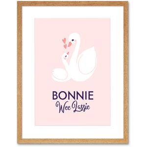 Artery8 Wall Art Print Bonnie Wee Lassie New Baby Scottish Swan Framed Art in Beige Size: W7" x H9" Beige W7" x H9" Artery8 Wall Art Print Bonnie Wee Lassie New Baby Scottish Swan Framed Art in Beige Size: W7" x H9" Beige W7" x H9"
