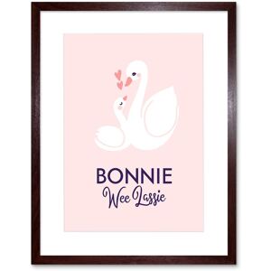 Artery8 Wall Art Print Bonnie Wee Lassie New Baby Scottish Swan Framed Art in Brown Size: W7" x H9" Brown W7" x H9" Artery8 Wall Art Print Bonnie Wee Lassie New Baby Scottish Swan Framed Art in Brown Size: W7" x H9" Brown W7" x H9"