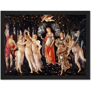 Artery8 Wall Art Print Sandro Botticelli La Primavera Large Framed Wall Décor Art in Black Size: W18" x H24" Black W18" x H24" Artery8 Wall Art Print Sandro Botticelli La Primavera Large Framed Wall Décor Art in Black Size: W18" x H24" Black W18" x H24"