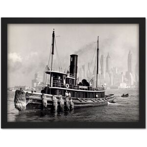 Artery8 Wall Art Print Berenice Abbott Watuppa Steam Boat New York Photo Large Framed Wall Décor Art in Brown Size: W18" x H24" Brown W18" x H24" Artery8 Wall Art Print Berenice Abbott Watuppa Steam Boat New York Photo Large Framed Wall Décor Art in Brown Size: W18" x H24" Brown W18" x H24"