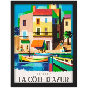 Artery8 Wall Art Print Nathan Visit Cote D'azur Railway Travel Advert Large Framed Wall Décor Art in Brown Size: W18" x H24" Brown W18" x H24" Artery8 Wall Art Print Nathan Visit Cote D'azur Railway Travel Advert Large Framed Wall Décor Art in Brown Size: W18" x H24" Brown W18" x H24"