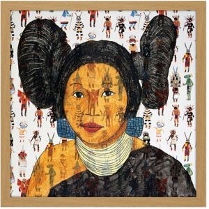 Artery8 Wall Art Print Bradley White Earth Ojibwe Hopi Maiden IV Painting Square Framed Picture 16X16 Inch in Light Oak Size: W16" x H16" Light Oak W16" x H16" Artery8 Wall Art Print Bradley White Earth Ojibwe Hopi Maiden IV Painting Square Framed Picture 16X16 Inch in Light Oak Size: W16" x H16" Light Oak W16" x H16"