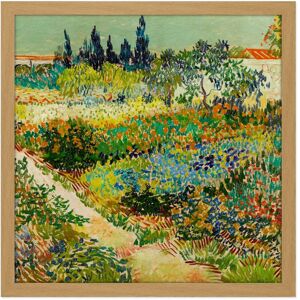 Artery8 Wall Art Print Vincent Van Gogh Garden At Arles Square Framed Picture 16X16 Inch in Light Oak Size: W16" x H16" Light Oak W16" x H16" Artery8 Wall Art Print Vincent Van Gogh Garden At Arles Square Framed Picture 16X16 Inch in Light Oak Size: W16" x H16" Light Oak W16" x H16"