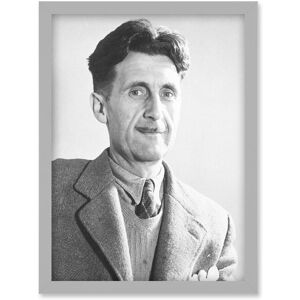 Artery8 Vintage Photo Portrait 1984 Writer Author George Orwell Artwork Framed Wall Art Print A4 in Light Grey Light Grey Artery8 Vintage Photo Portrait 1984 Writer Author George Orwell Artwork Framed Wall Art Print A4 in Light Grey Light Grey