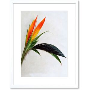 Artery8 Wall Art Print Tropical Plant Bird of Paradise Flower Botanical Bloom Artwork Framed 9X7 Inch in White Size: W7" x H9" White W7" x H9" Artery8 Wall Art Print Tropical Plant Bird of Paradise Flower Botanical Bloom Artwork Framed 9X7 Inch in White Size: W7" x H9" White W7" x H9"