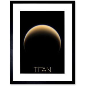 Artery8 Wall Art Print NASA Our Solar System Titan Saturn's Moon North Pole Artwork Framed 9X7 Inch in Black Size: W7" x H9" Black W7" x H9" Artery8 Wall Art Print NASA Our Solar System Titan Saturn's Moon North Pole Artwork Framed 9X7 Inch in Black Size: W7" x H9" Black W7" x H9"