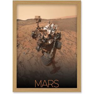 Artery8 NASA Our Solar System Mars Curiosity Rover Self Portrait Artwork Framed Wall Art Print A4 in Light Oak Light Oak Artery8 NASA Our Solar System Mars Curiosity Rover Self Portrait Artwork Framed Wall Art Print A4 in Light Oak Light Oak