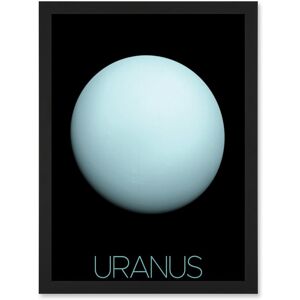 Artery8 NASA Our Solar System Uranus Planet Voyager 2 Image Artwork Framed Wall Art Print A4 in Black Black Artery8 NASA Our Solar System Uranus Planet Voyager 2 Image Artwork Framed Wall Art Print A4 in Black Black
