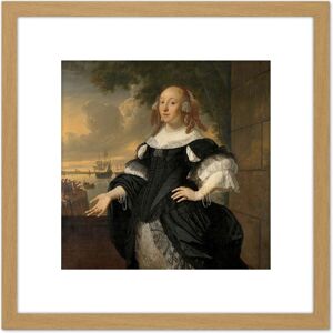 Artery8 Helst Geertruida Den Dubbelde Wife Aert Van Nes 8X8 Inch Square Wooden Framed Wall Art Print Picture with Mount in Light Oak Light Oak Artery8 Helst Geertruida Den Dubbelde Wife Aert Van Nes 8X8 Inch Square Wooden Framed Wall Art Print Picture with Mount in Light Oak Light Oak