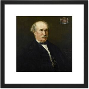 Artery8 Mesdag Menno David Earl Van Limburg Stirum 8X8 Inch Square Wooden Framed Wall Art Print Picture with Mount in Black Black Artery8 Mesdag Menno David Earl Van Limburg Stirum 8X8 Inch Square Wooden Framed Wall Art Print Picture with Mount in Black Black