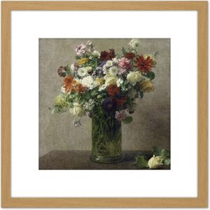 Artery8 Henri Fantin Latour Flowers From Normandy Painting 8X8 Inch Square Wooden Framed Wall Art Print Picture with Mount in Light Oak Light Oak Artery8 Henri Fantin Latour Flowers From Normandy Painting 8X8 Inch Square Wooden Framed Wall Art Print Picture with Mount in Light Oak Light Oak
