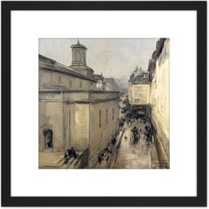 Artery8 Vollon View Church Of Notre Dame De Lorette Paris 8X8 Inch Square Wooden Framed Wall Art Print Picture with Mount in Black Black Artery8 Vollon View Church Of Notre Dame De Lorette Paris 8X8 Inch Square Wooden Framed Wall Art Print Picture with Mount in Black Black