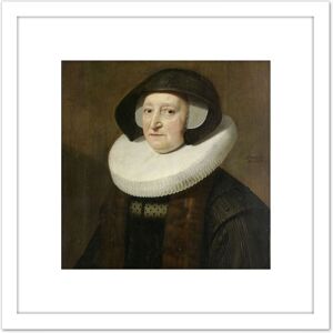 Artery8 Van Mierevelt Portrait Maria Petitpas Painting 8X8 Inch Square Wooden Framed Wall Art Print Picture with Mount in White White Artery8 Van Mierevelt Portrait Maria Petitpas Painting 8X8 Inch Square Wooden Framed Wall Art Print Picture with Mount in White White